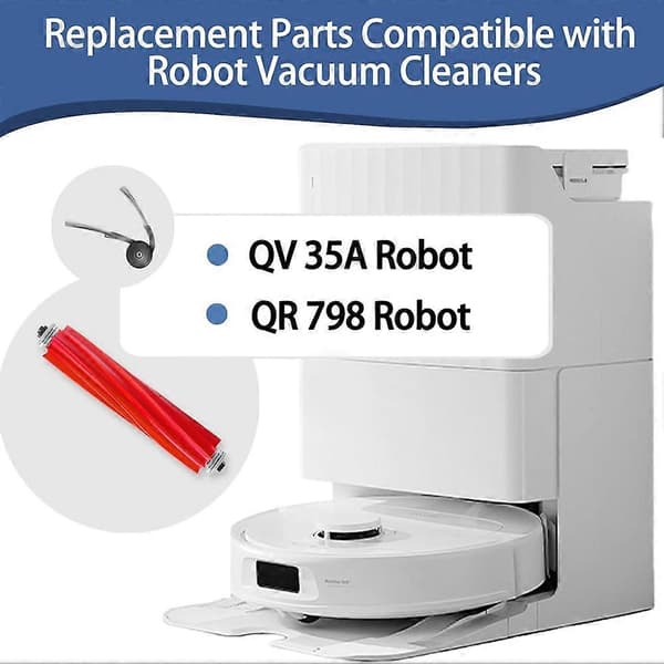 Roborock QV 35A / QR 798 Støvsugertilbehørssæt med sidebørste og moppe [JUN]