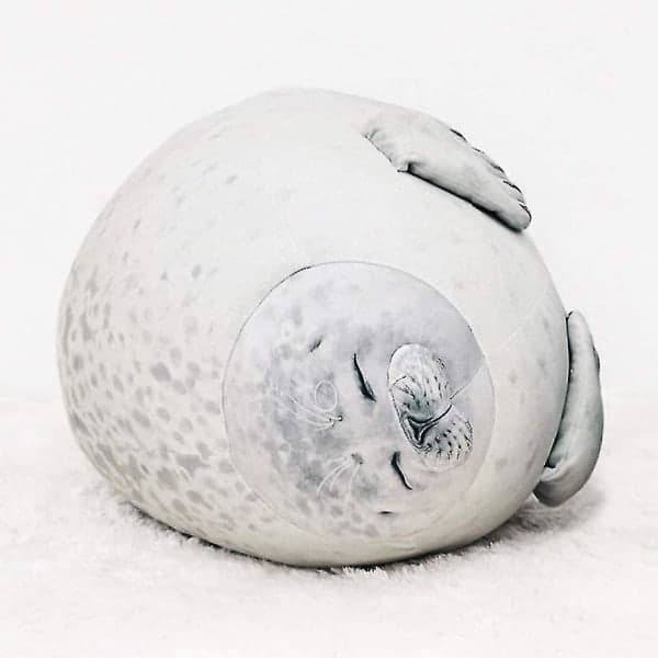 Plysj Selpute Kosedyr Bomullspute Hvit[JUN] 40cm White