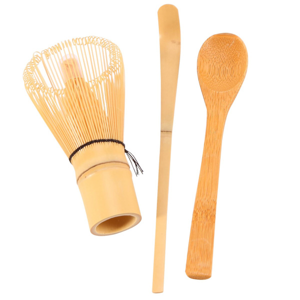 Japansk Matcha-set (3 delar) - Matcha bambu visp tesked, - set