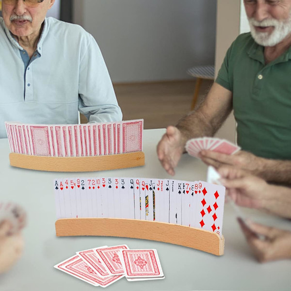 Korttelineet, 2 kpl pokeritelineet, pelikorttitelineet, handsfree pelikorttitelineet, pelikorttitelineet lapsille, aikuisille, vanhuksille, vammaisille