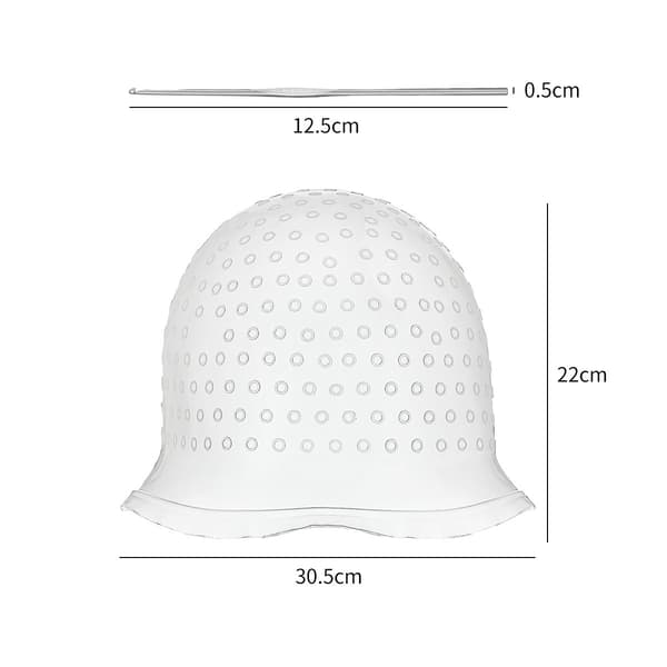 Silikonisuoja hiusten värjäykseen ja raidoitukseen - Valkoinen[JUN]