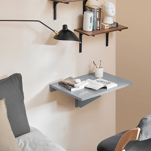 SoBuy Väggmonterat Klaffbord Skrivbord Matbord Barbord Datorbord FWT03-HG Grey
