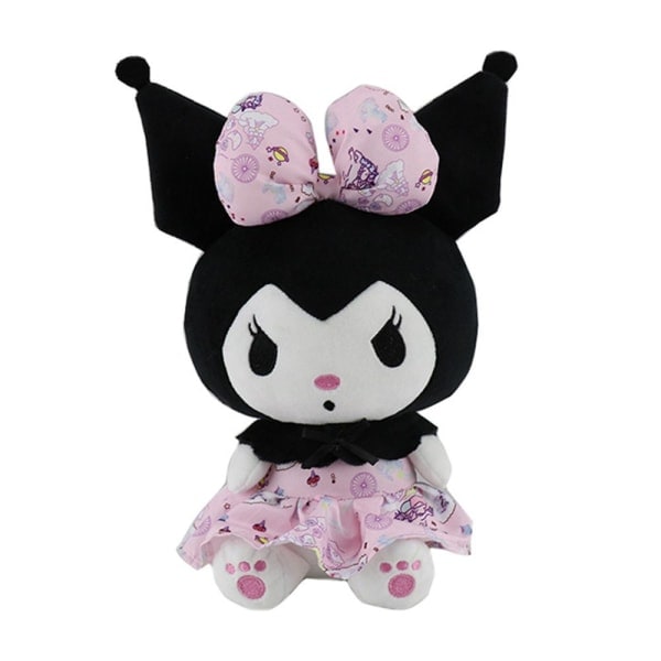 Söpö My Melody -piirretty Kuromi -pehmolelu vaaleanpunaisella hameella Pink Skirt