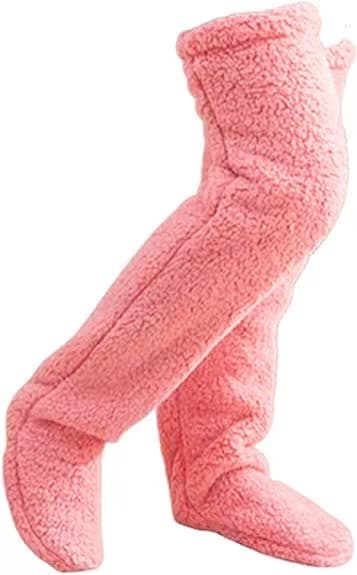 Snuggs Cozy Paws Thigh High Knee High Cozy Paws High Socks pink