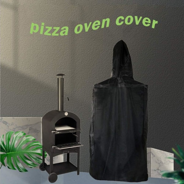 Cover, cover, cover för utomhuspizzaugn, väderbeständigt och dammskyddat polyestertyg cover svart 165 *