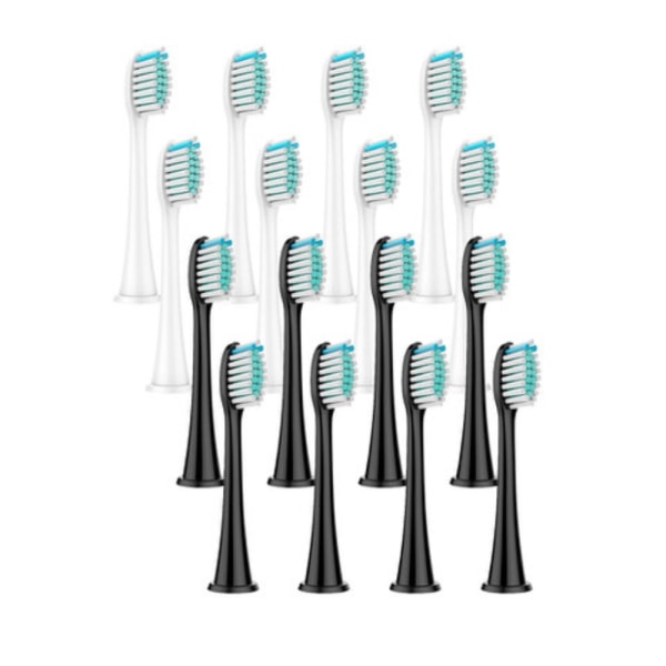 16-pakning erstatningshoder for Philips Sonicare Series 3, 6, 9 Black