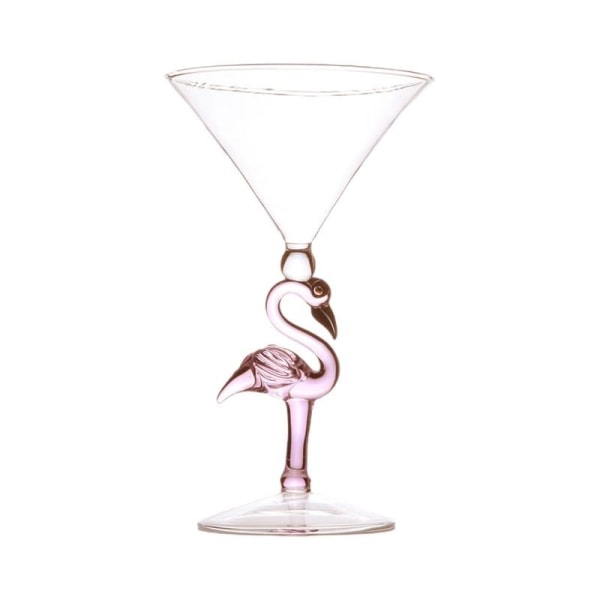 1 st 200 ml dekorativt vinglas i form av flamingo för hemmet bar