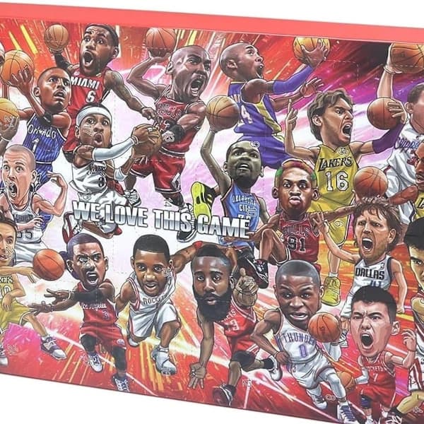 NBA Adventskalender 2025 med 25 Luckor & Spelarfigurer[JUN]