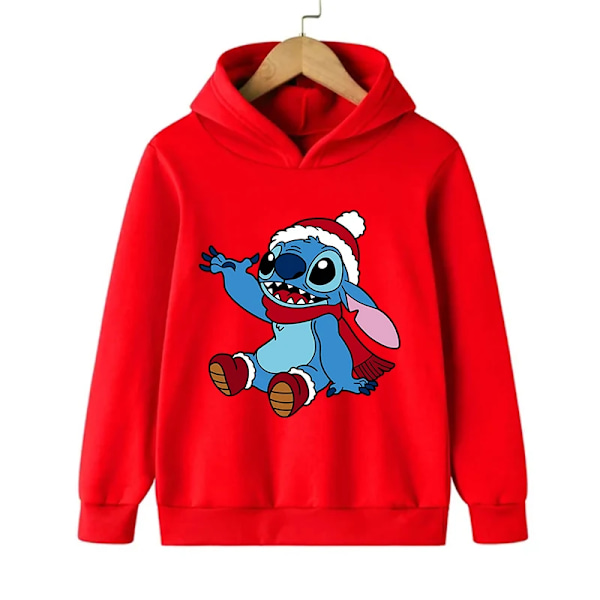 Rolig 90-talls Jul Stitch Hoodie Barnklær Cartoon Klær Jenter Gutter Lilo og Stitch Genser Hoodie Baby Casual Topp 59026 59026 59026 110CM