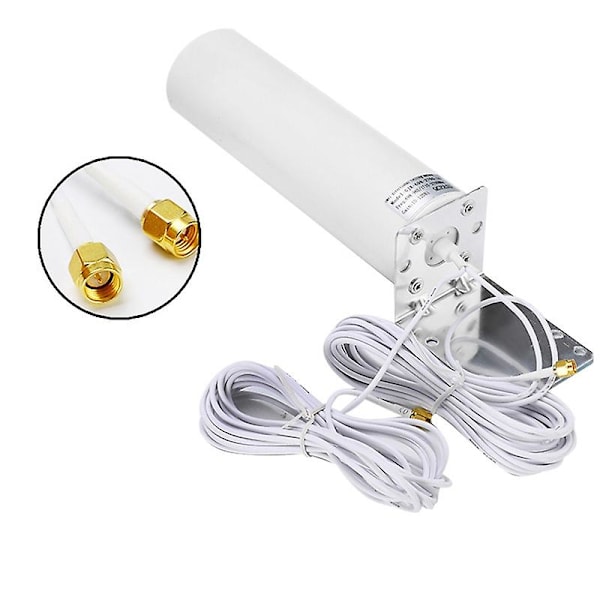4G LTE Antenn SMA Extern Antenn 3G 4G Utomhusantenn 10-12dBi med Dubbla SMA-kontakter för 3G 4G Router Modem