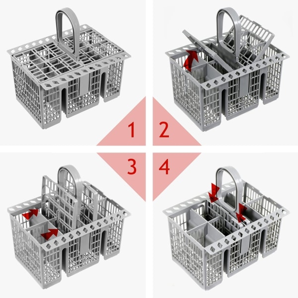 Bestickkorg för diskmaskin (avtagbart handtag)-WELLNGS