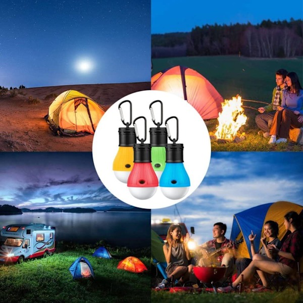 Campinglampa, Bärbar Tältlampa, LED Camping Lykta, Camping