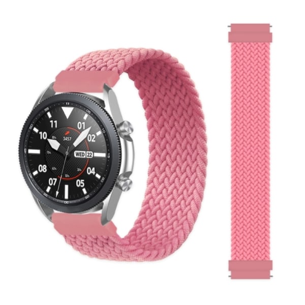 För Garmin Vivoactive 3 Justerbar Nylon flätad Elasticity Watch Band Pink 135mm Pink