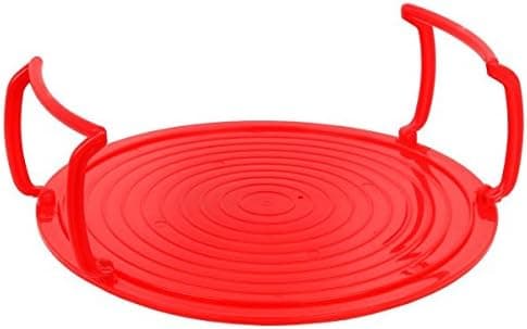 Heat & Eat Microwave Multi-Purpose Tray, Red, 24 x 24 x 3 cm—yux