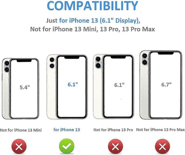 iPhone 13 Wallet Case med Kortholder & Dobbelt Magnetisk Lukning [JUN]