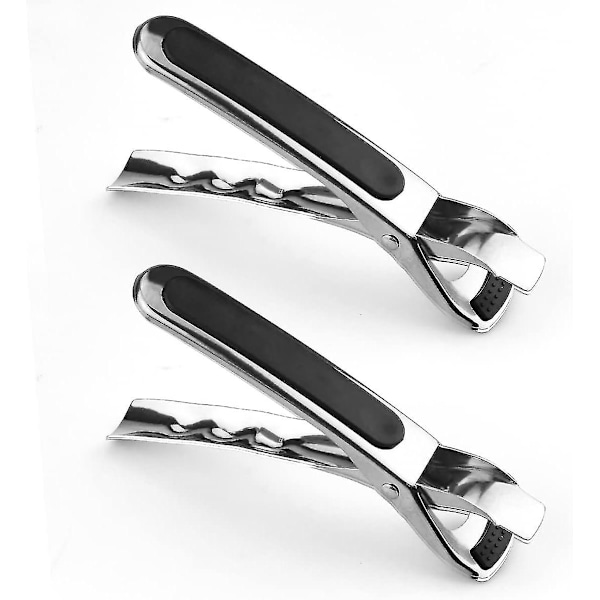 2 st Tallriksgrepp Rostfritt Stål Disk Tallrik Clip Tång Air Fryer Pannor Grepp Anti-het Tallrik