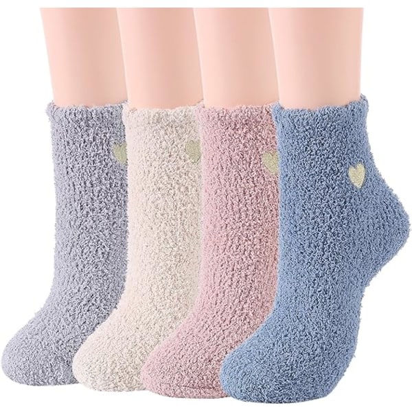 Mysiga Fuzzy Socks For Dam Sjukhusstrumpor Med Grepp För Dam No