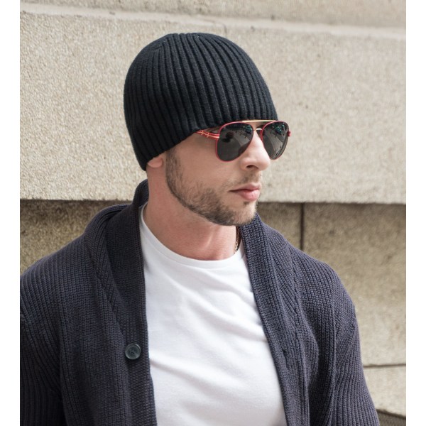 Vinterstickade mössor för män Mode Warm Slouch Beanie Hat