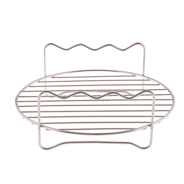 3 Spett Air Fryer Rack Kit Stålholder Dobbelt Lag Grill