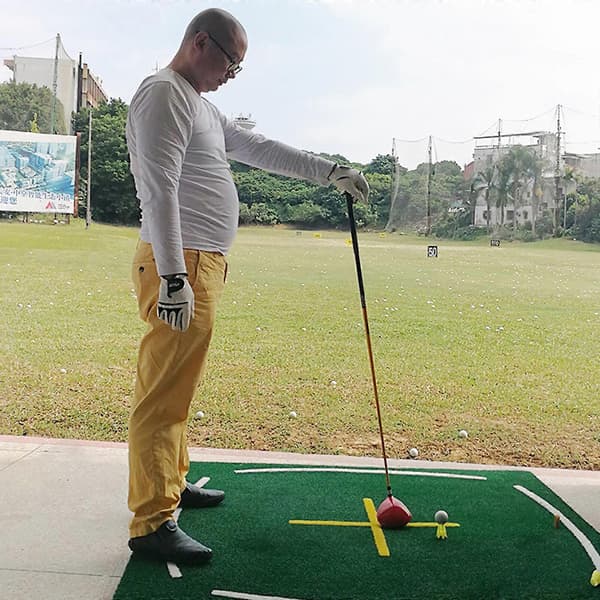 20 Golf Tees til Hjemmesimulator - 10 Lange & 10 Korte Øve-tees [JUN] yellow