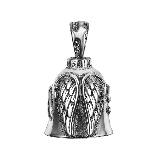 Bell Angel Wing Knight Bell Bogstäver Nyckelring Motorcykel Cykel Ridning Guardian Bell 1 bit silver IC