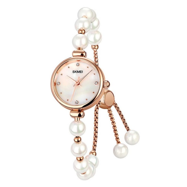 Quartz Watch, Women's Casual Watch, Pearl Metal Armband Chr