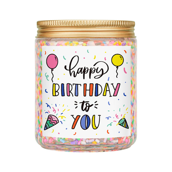 Colorful Particle Aromatherapy Candle Creative Scent Gift Soy Wax Handmade Birthday Candle (Lavender) Lavender