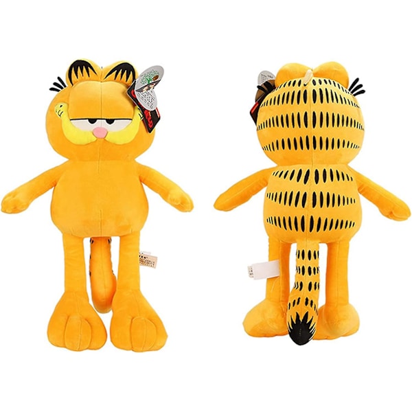 Söta Garfield The Cat Plyschdockor Presenter Leksaker Plyschkuddar Pojkar Flickor Gul katt Djur tecknade figurer15,7 tum (FMY)