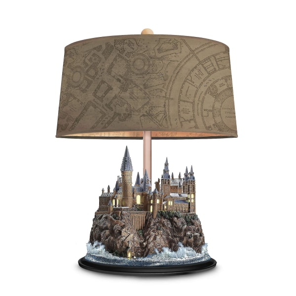 Bradford Exchange Harry Potter Hogwarts slott lysande skulptur bordslampa