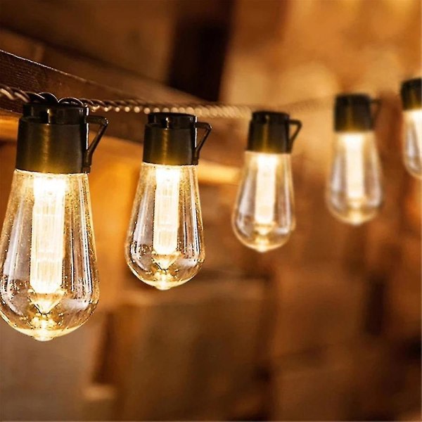 7m Outdoor Patio String Solar Lights with 20 Bulbs Free Shipping