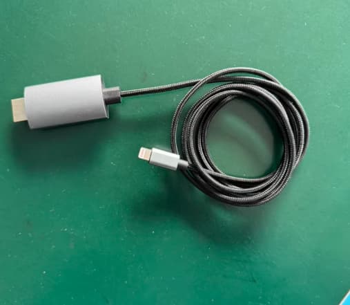 Lightning til HDMI-adapterkabel til iPhone til TV, 1080P HD[JUN]