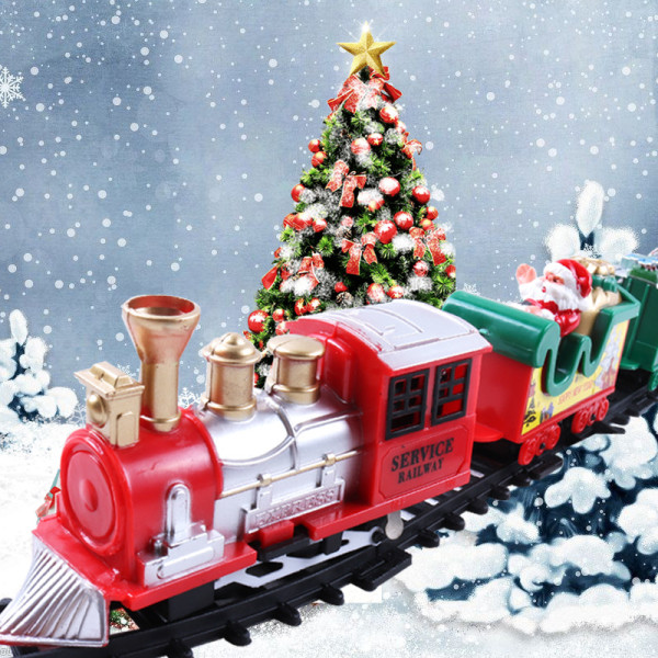 Christmas Train Set for Kids Elektrisk tågleksak för KidsTrain till