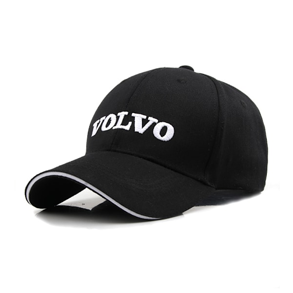 VOLVO bil solhatt med broderte bokstaver baseballcaps bilcaps black