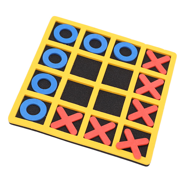 Tictactoe-spill Bærbart og trygt EVA Mini Tictactoe XO Shape Sjakkspill Pedagogisk leketøy