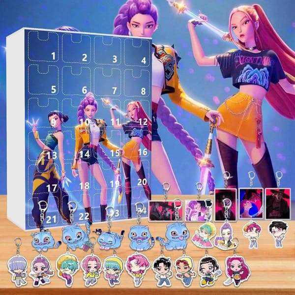 Kpop Demon Hunters Huntrix Julekalenderboks [JUN] 4 Size as picture