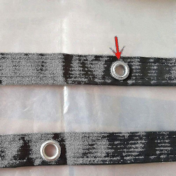 Vedenpitävä läpinäkyvä pressu silmukoilla, kevyt kestävä monikäyttöinen suojus (Koko: 2x3m) [JUN] 2*3M