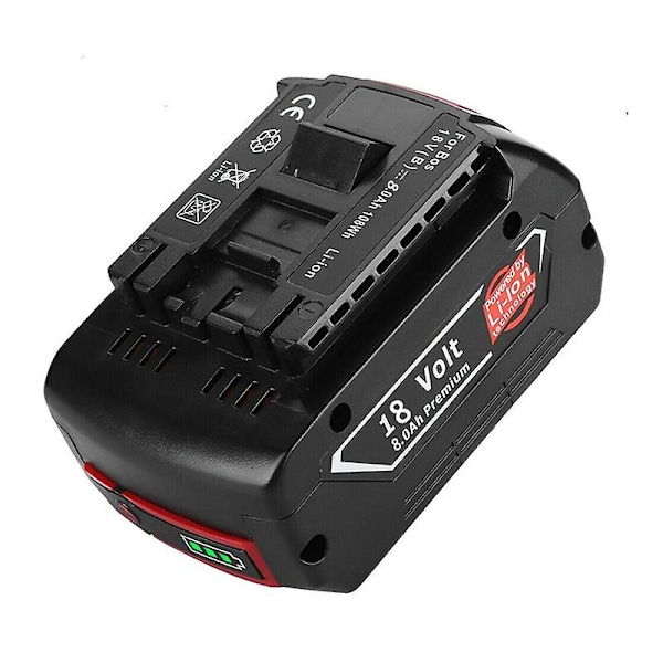 Huamade 18v 6000mah Litium-ionbatteri for Bosch 18v Reservebatteri Bærbar Erstatning Bat609 Bat619g Bosch Gds 250-li 8A