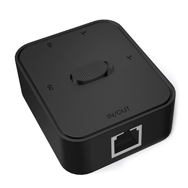 Manuel netværksswitch 2 ind 1 ud/1 ind 2 ud RJ45 netværksswitch gratis