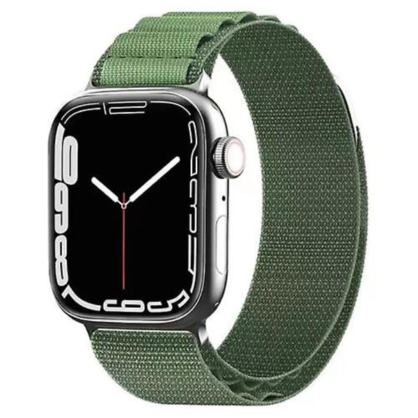 Alpine Loop Sport Strap Band Armband För Apple Watch Ultra 49mm Series 8 7 6 Se grön