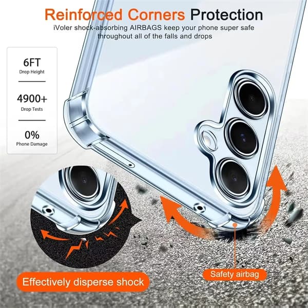 Samsung Galaxy A Series Clear Protective Phone Case[JUN] A71 Clear