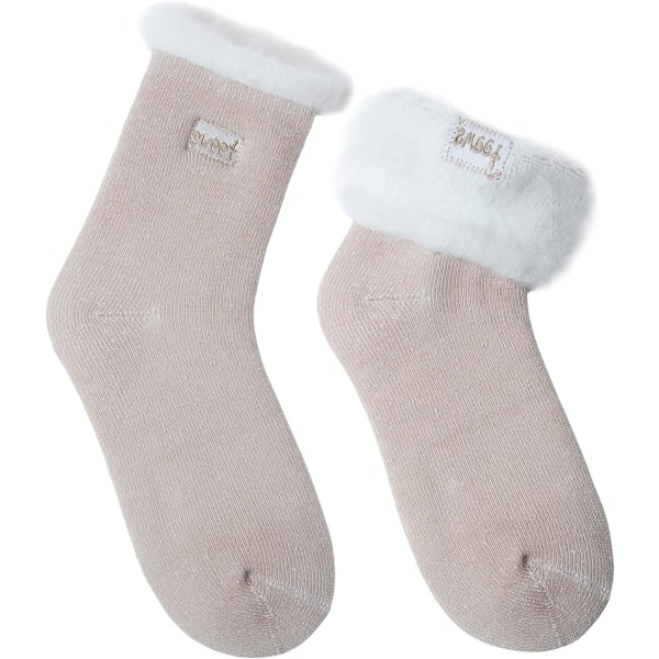 2 Pairs Thermal For Ladies Cozy Winter Warm Thick Cute Home Full