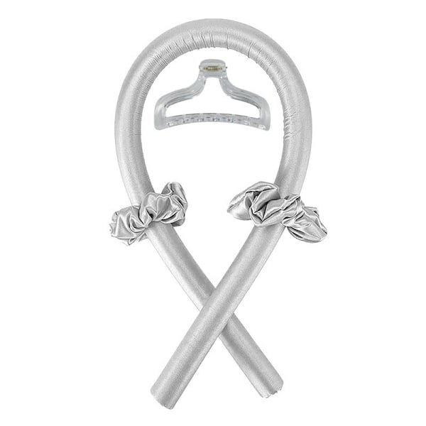 Satin Heatless Curling Set til Hår, Perfekte Krøller, Ingen Skader grey