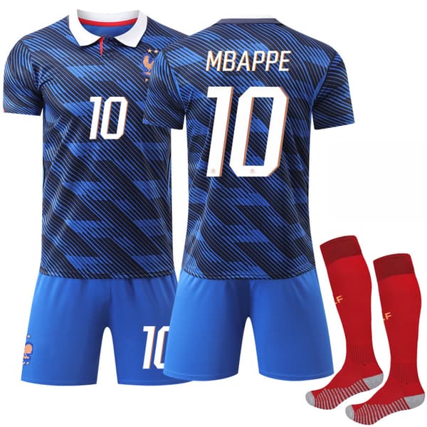 Frankrike 2026 Hemmatröja Nummer 10 Mbappe[JUN] 28