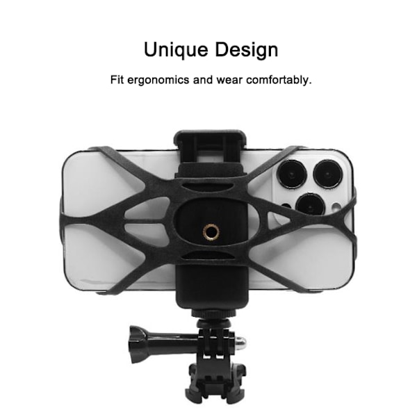 Brystmonteringsseleholder for Gopro Mobiltelefon A