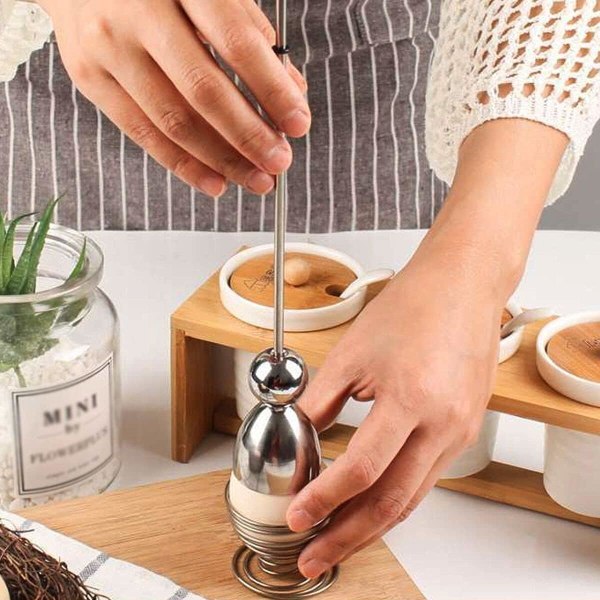 Egg Topper, Egg Cracker Topper av hållbar rostfri stålskruv