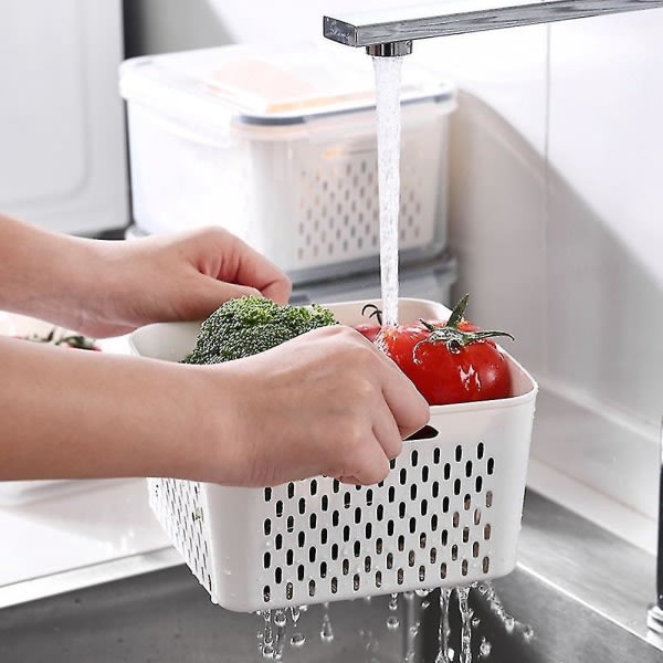 3 st Köksförvaringskorg Behållare Kylskåp Förvaring B