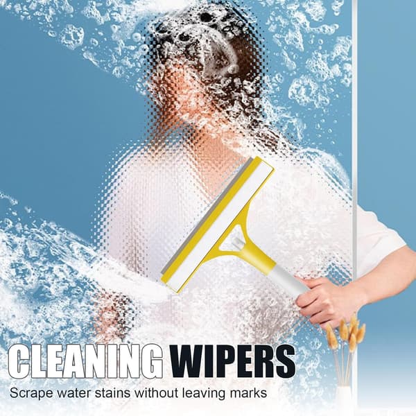 Window Scraper Window Wiper with Foam Spray Window Wiper Set Bathroom Window Scraper with Spray Bottle Window Cleaner
