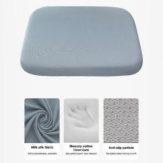 Setepute i Memory Foam med Stropper, Sklisikker og Vaskbar for Alle Årstider[JUN] Large dark blue