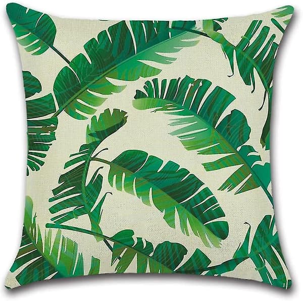 Vanntette putetrekk 45x45 cm for utendørs sofa, tropisk plantedesign[JUN]