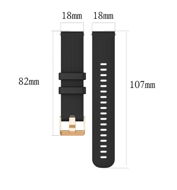 18 mm 20 mm:n Vaihtohihna Garmin-älykelloon, sininen [JUN] 20mm Width Blue